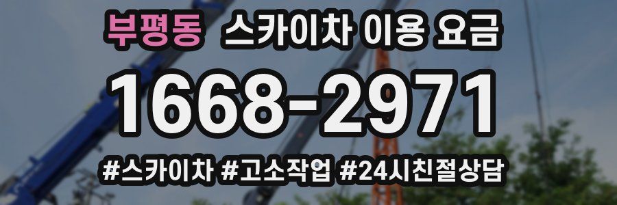 부평동 스카이차 이용 요금