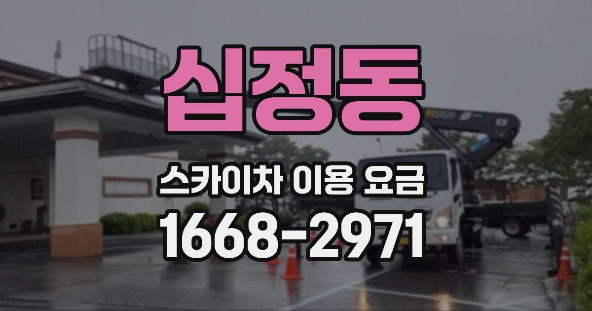십정동 스카이차 이용 요금