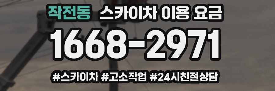 작전동 스카이차 이용 요금