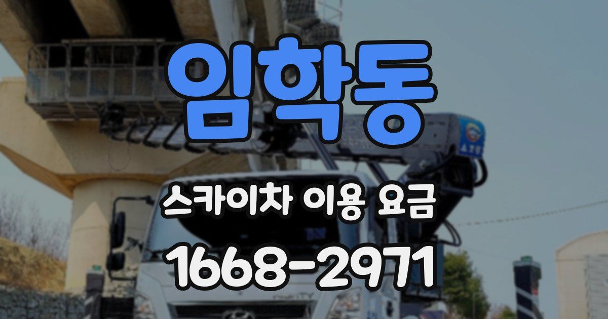 임학동 스카이차 이용 요금