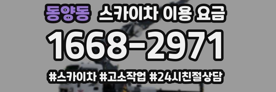 동양동 스카이차 이용 요금
