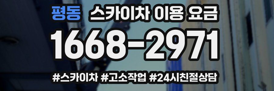 평동 스카이차 이용 요금