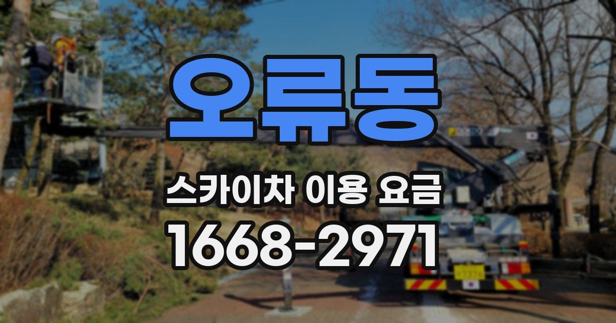 오류동 스카이차 이용 요금