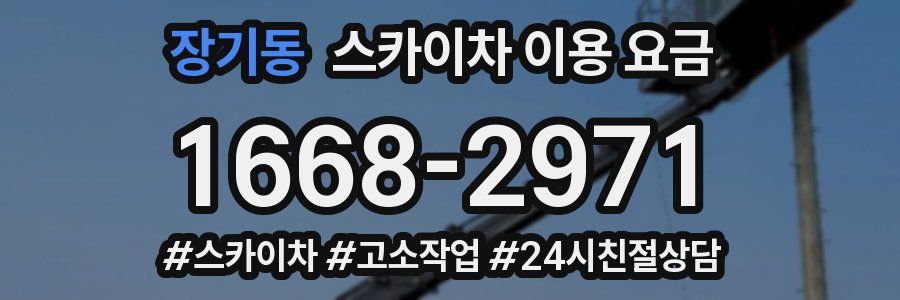 장기동 스카이차 이용 요금