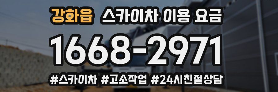 강화읍 스카이차 이용 요금
