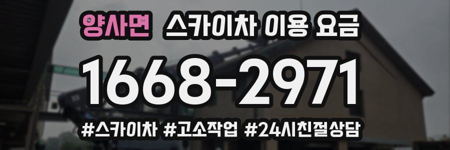 양사면 스카이차 이용 요금