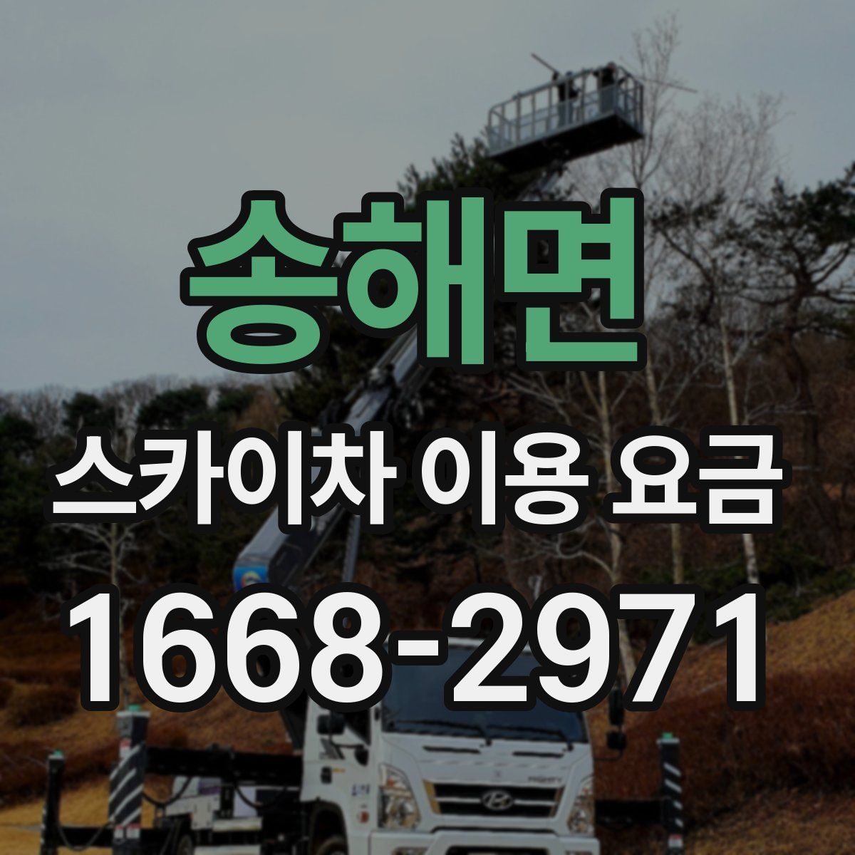 송해면 스카이차 이용 요금