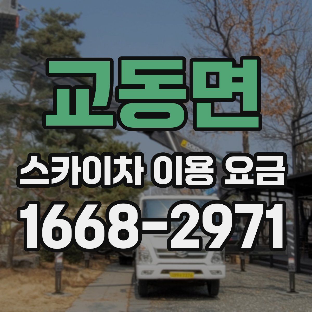 교동면 스카이차 이용 요금