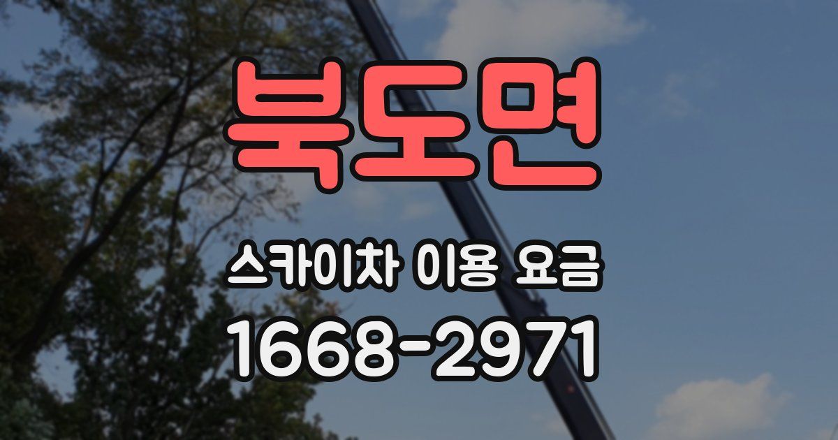 북도면 스카이차 이용 요금