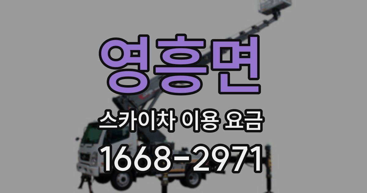 영흥면 스카이차 이용 요금