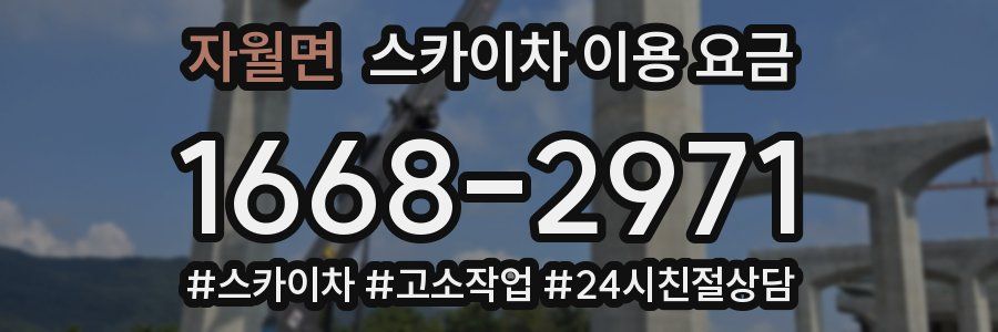 자월면 스카이차 이용 요금