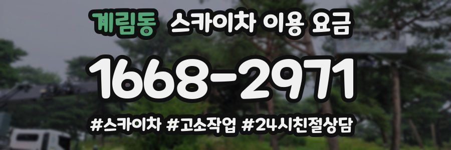 계림동 스카이차 이용 요금