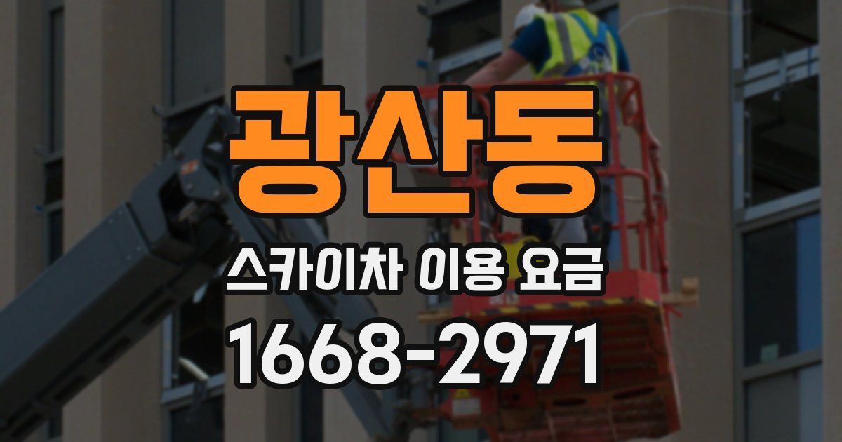 광산동 스카이차 이용 요금