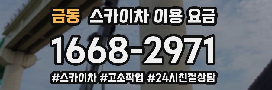 금동 스카이차 이용 요금