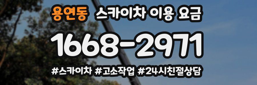 용연동 스카이차 이용 요금