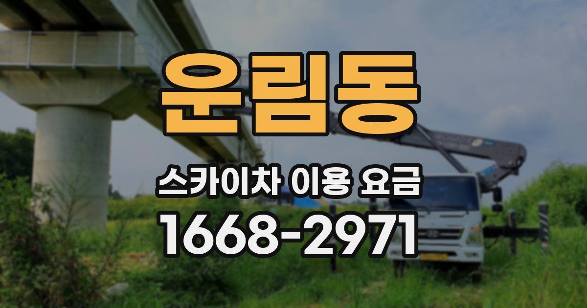 운림동 스카이차 이용 요금