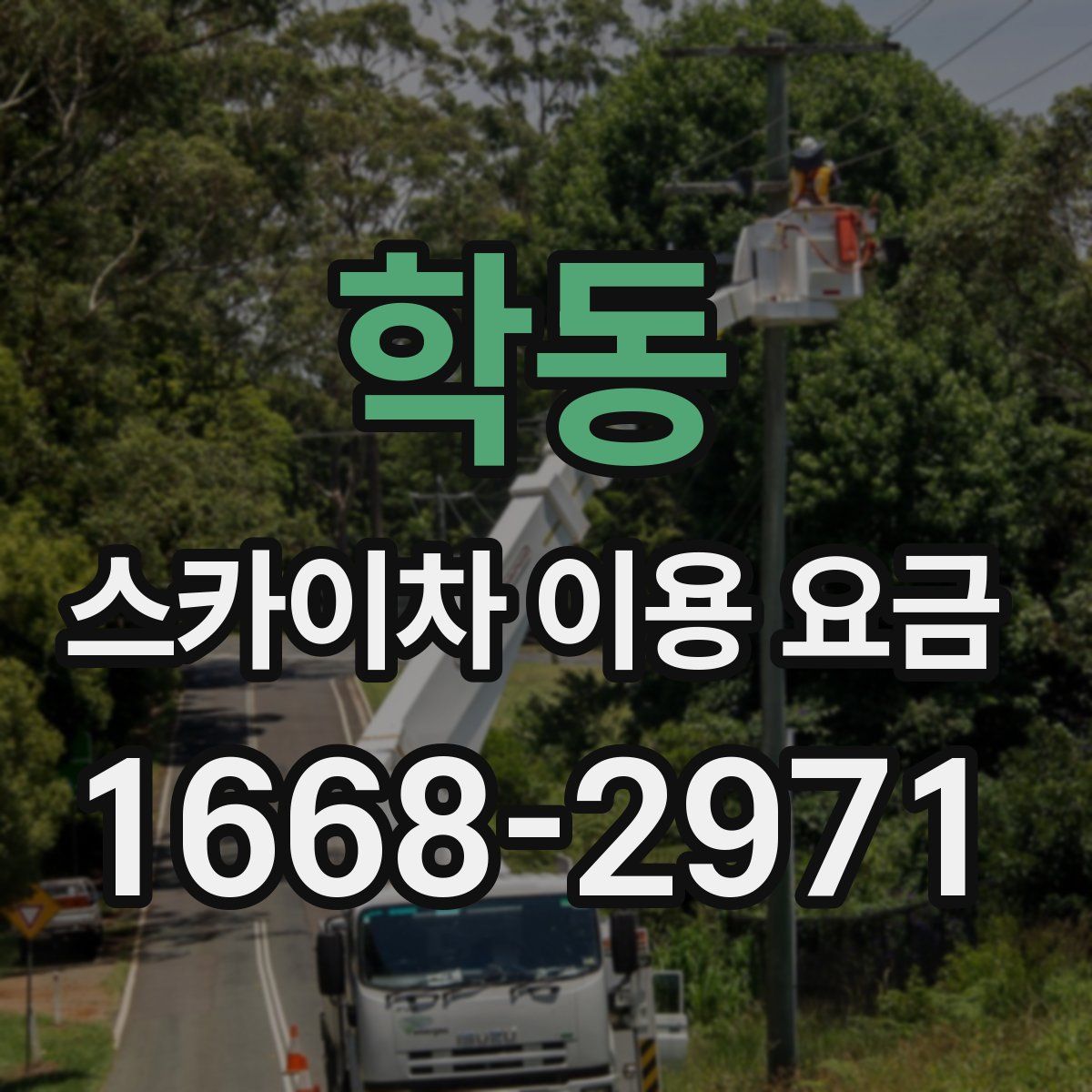 학동 스카이차 이용 요금