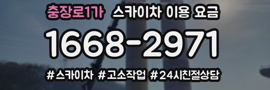 충장로1가 스카이차 이용 요금