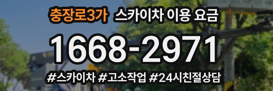 충장로3가 스카이차 이용 요금