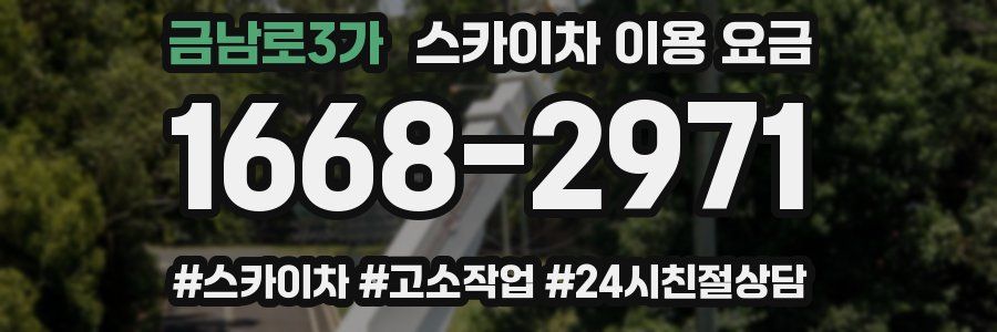 금남로3가 스카이차 이용 요금
