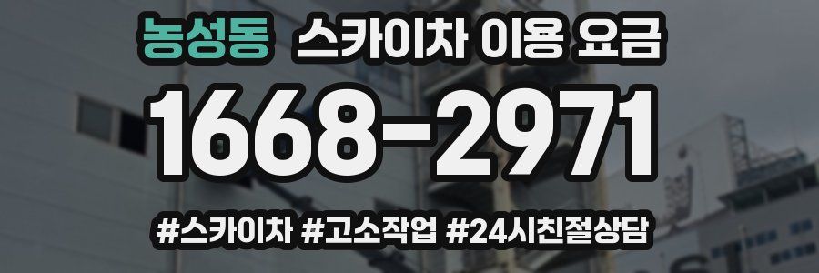 농성동 스카이차 이용 요금