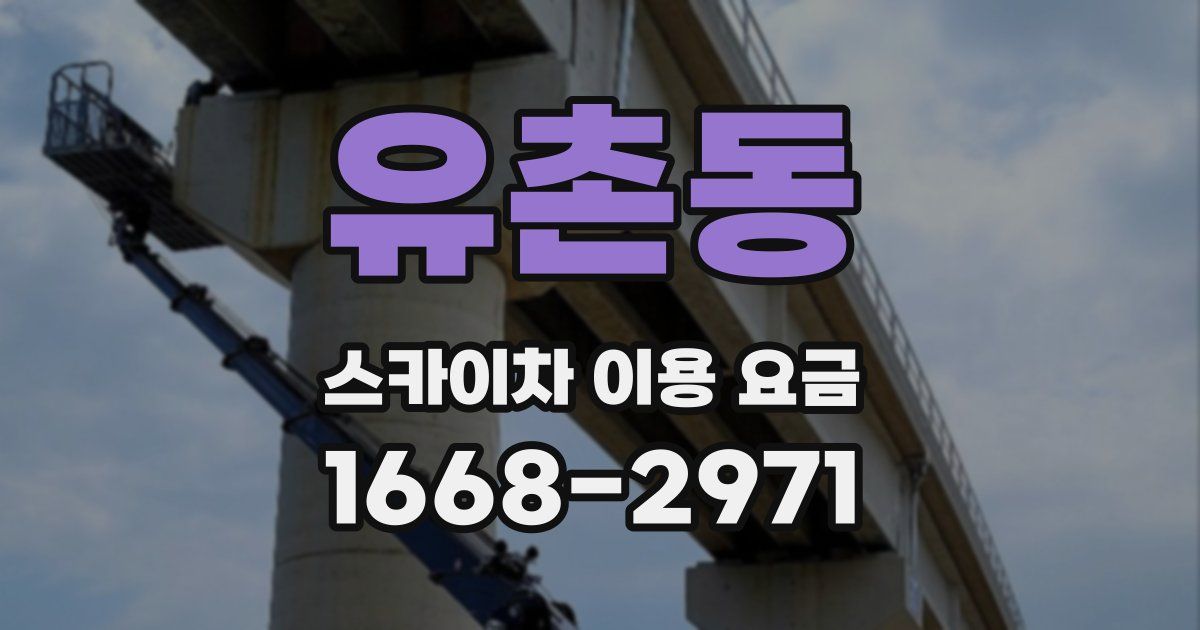 유촌동 스카이차 이용 요금