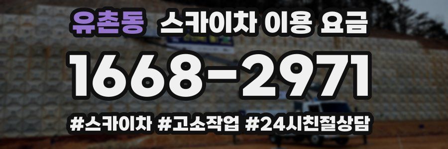 유촌동 스카이차 이용 요금