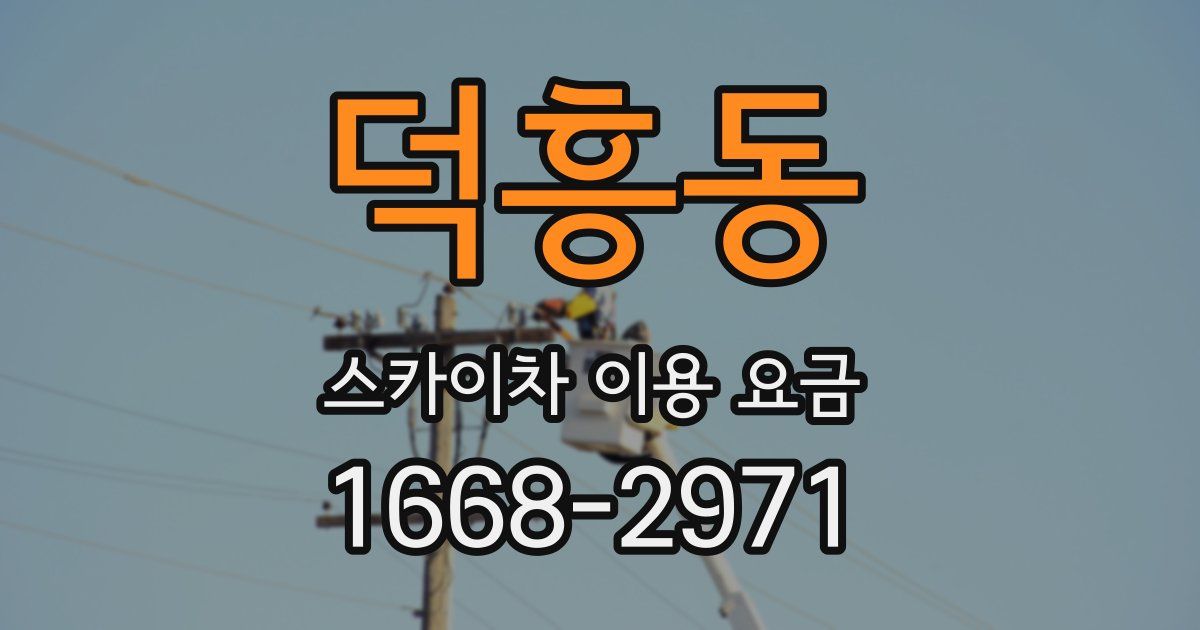 덕흥동 스카이차 이용 요금