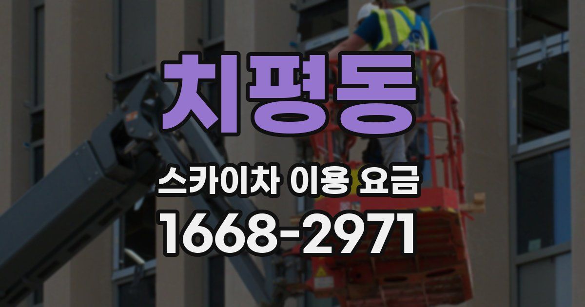 치평동 스카이차 이용 요금