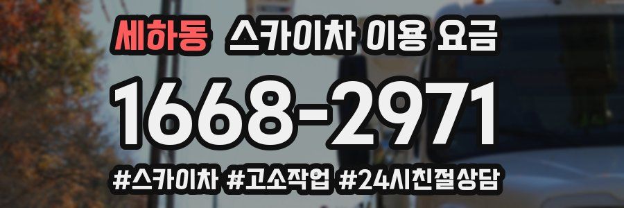 세하동 스카이차 이용 요금