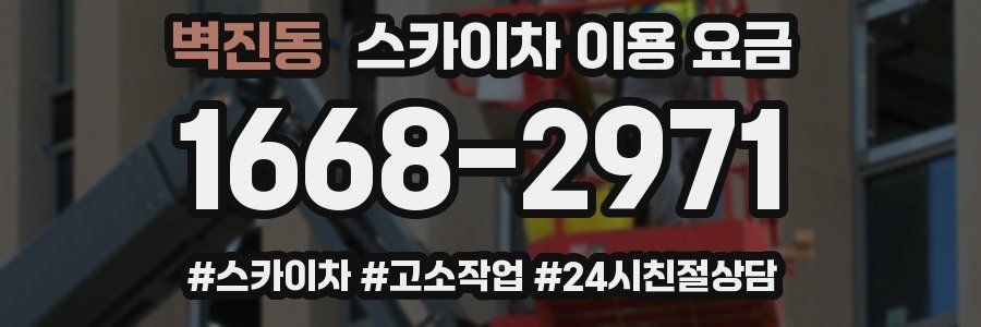 벽진동 스카이차 이용 요금