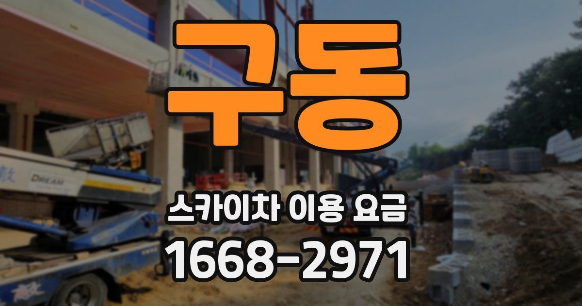 구동 스카이차 이용 요금