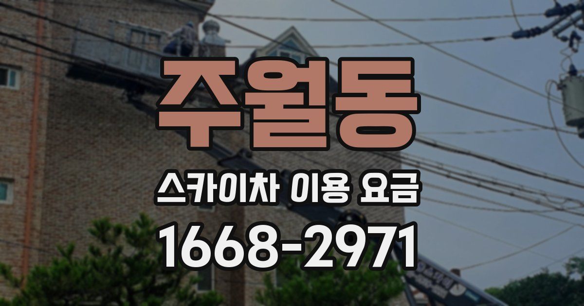주월동 스카이차 이용 요금