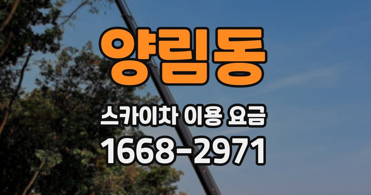 양림동 스카이차 이용 요금