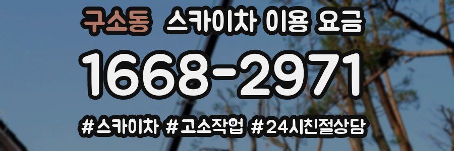 구소동 스카이차 이용 요금
