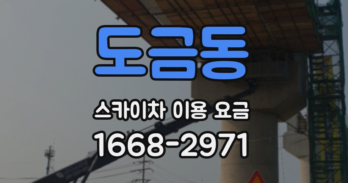도금동 스카이차 이용 요금