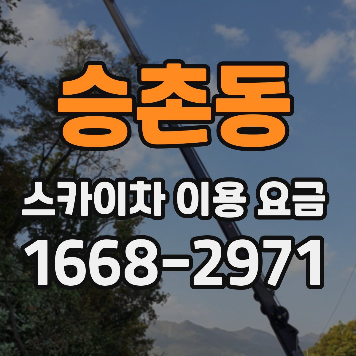 승촌동 스카이차 이용 요금