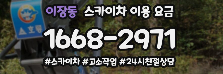 이장동 스카이차 이용 요금