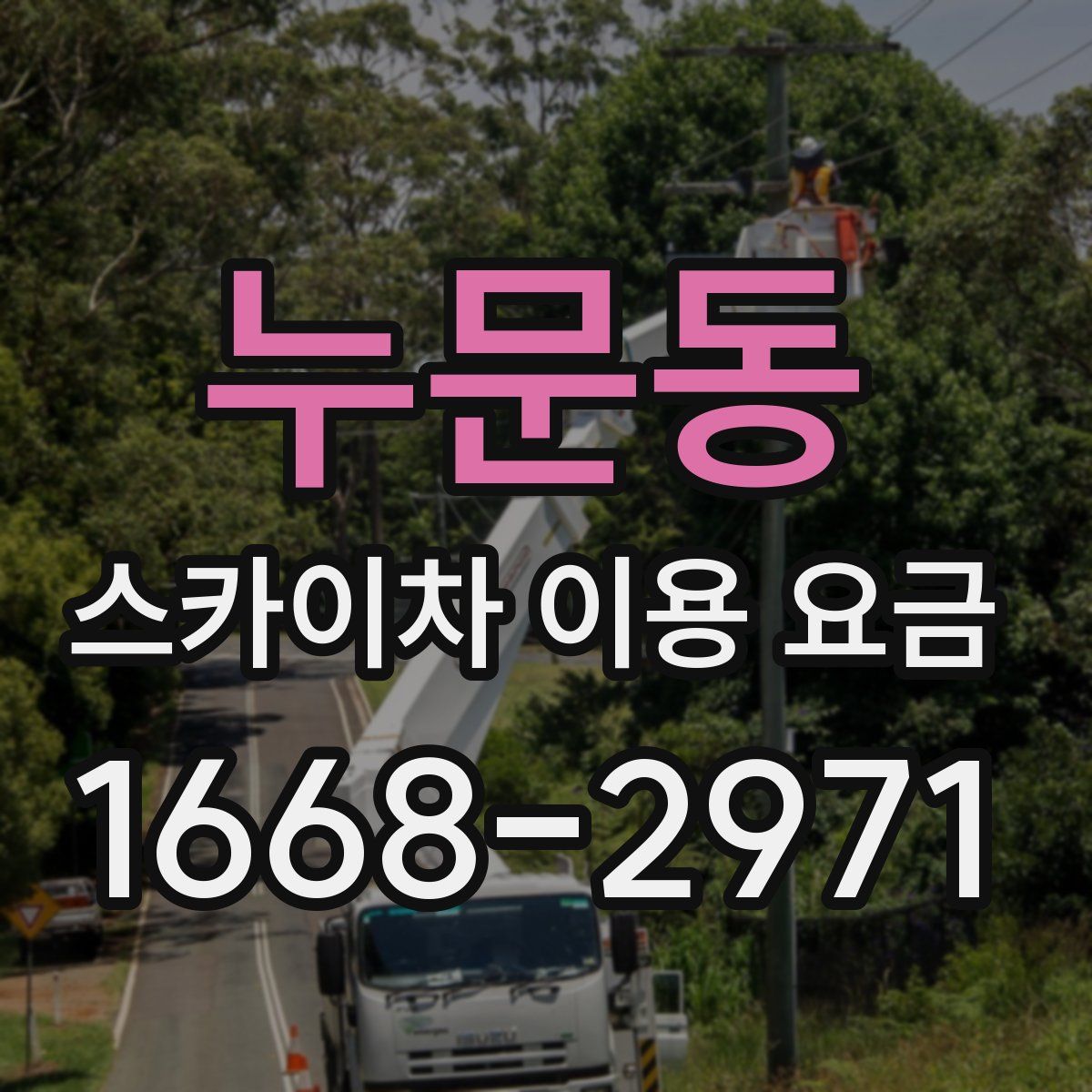 누문동 스카이차 이용 요금