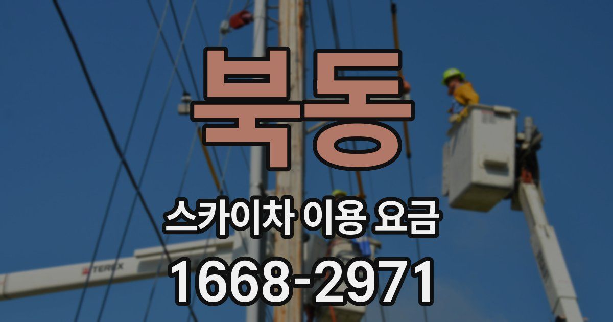 북동 스카이차 이용 요금