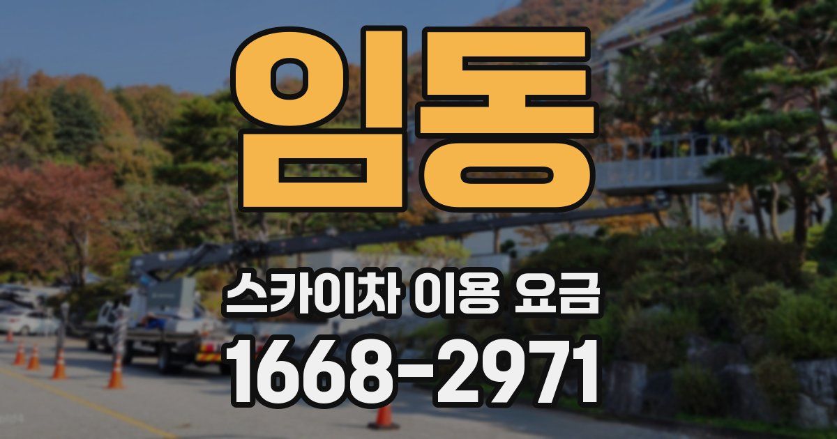 임동 스카이차 이용 요금