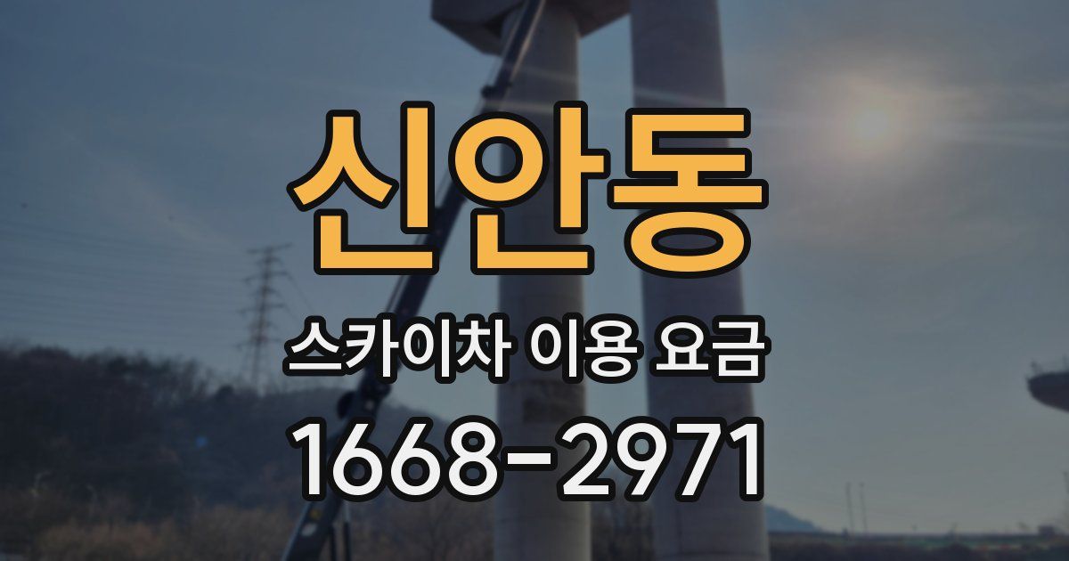 신안동 스카이차 이용 요금