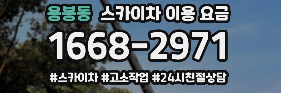 용봉동 스카이차 이용 요금