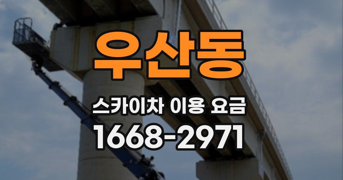 우산동 스카이차 이용 요금