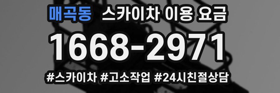 매곡동 스카이차 이용 요금