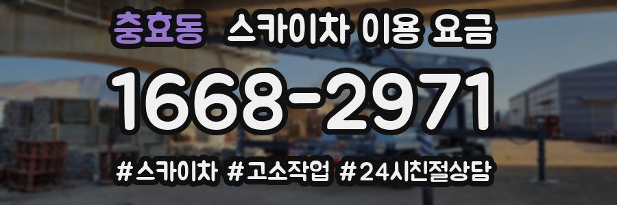 충효동 스카이차 이용 요금