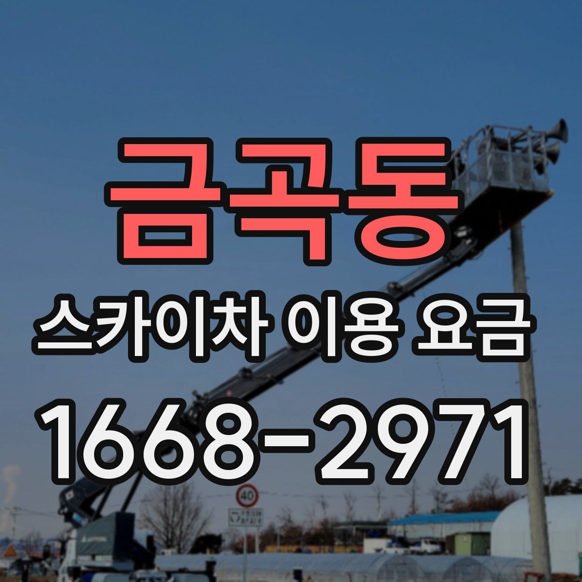 금곡동 스카이차 이용 요금