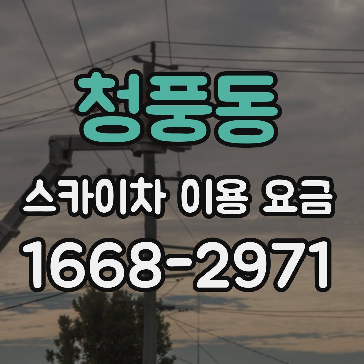 청풍동 스카이차 이용 요금