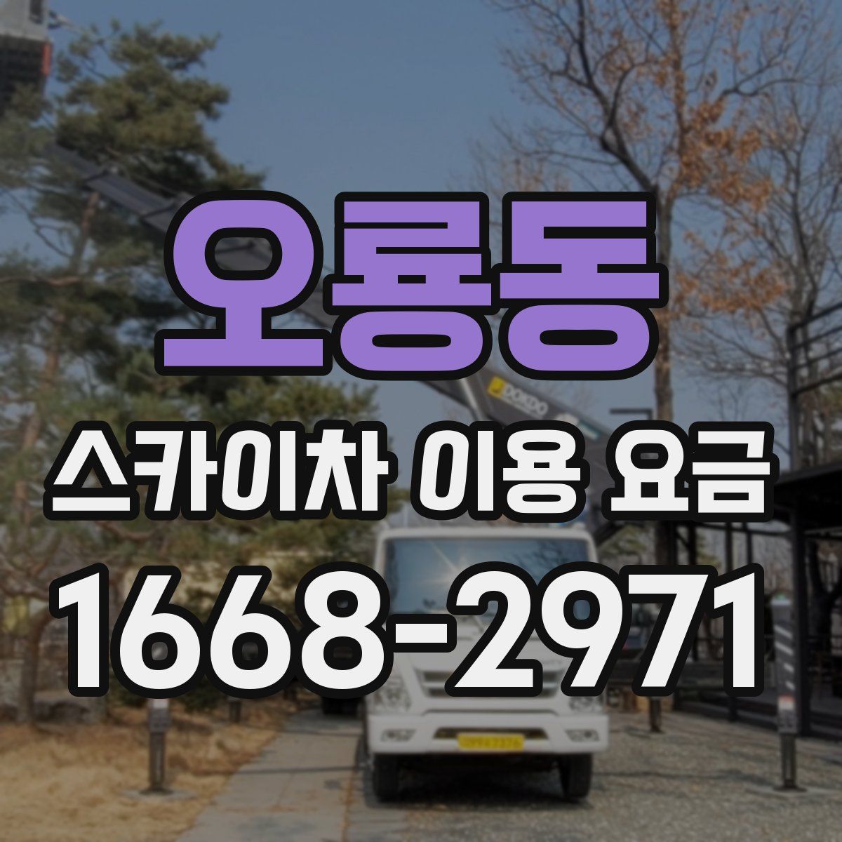 오룡동 스카이차 이용 요금