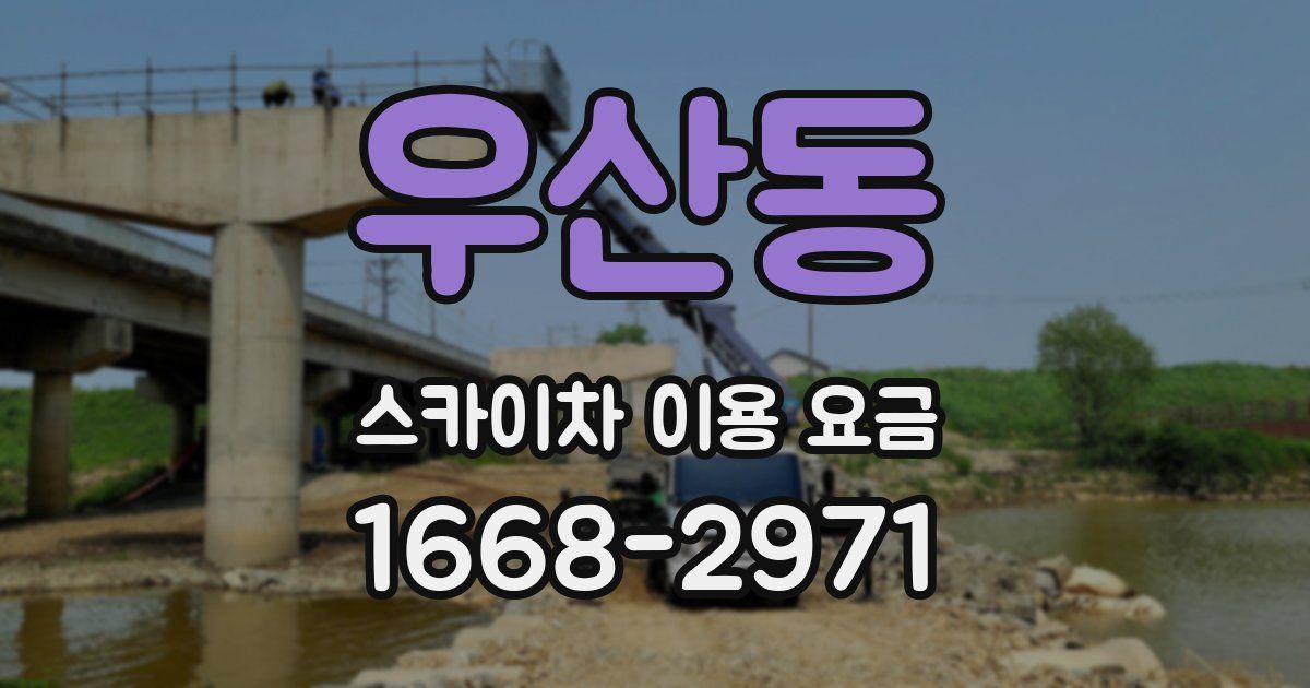우산동 스카이차 이용 요금